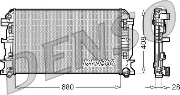 Denso DRM17009 - Radiatore, Raffreddamento motore autozon.pro