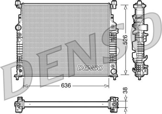 Denso DRM17006 - Radiatore, Raffreddamento motore autozon.pro