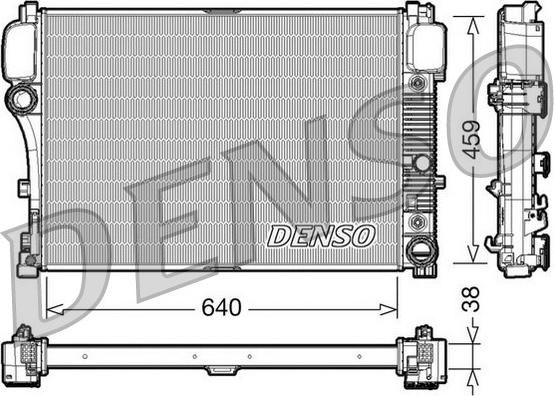 Denso DRM17008 - Radiatore, Raffreddamento motore autozon.pro