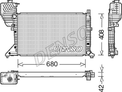 Denso DRM17019 - Radiatore, Raffreddamento motore autozon.pro