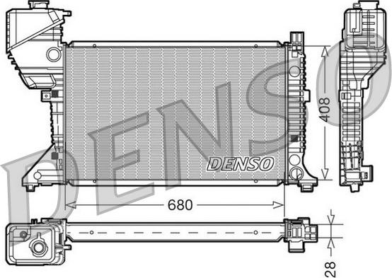 Denso DRM17015 - Radiatore, Raffreddamento motore autozon.pro