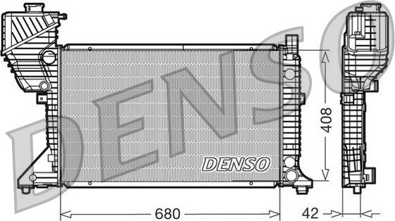 Denso DRM17011 - Radiatore, Raffreddamento motore autozon.pro