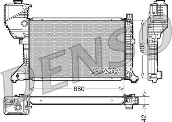 Denso DRM17017 - Radiatore, Raffreddamento motore autozon.pro