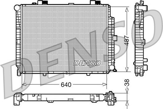 Denso DRM17086 - Radiatore, Raffreddamento motore autozon.pro