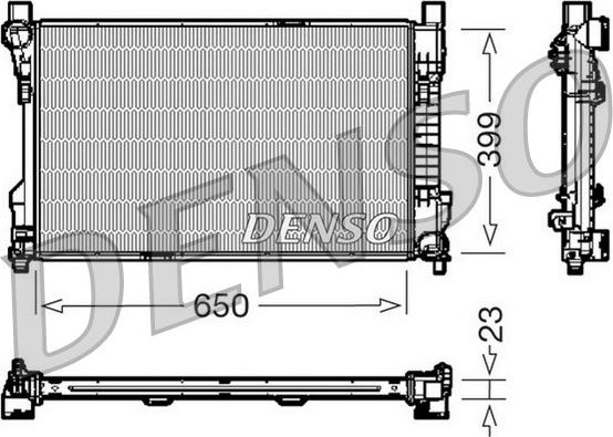 Denso DRM17081 - Radiatore, Raffreddamento motore autozon.pro