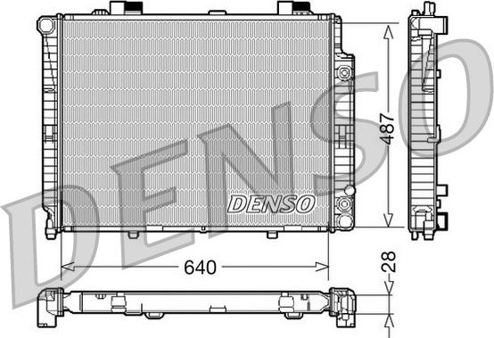 Denso DRM17088 - Radiatore, Raffreddamento motore autozon.pro