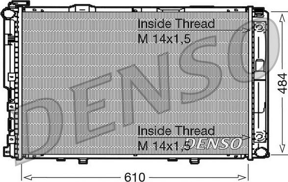 Denso DRM17039 - Radiatore, Raffreddamento motore autozon.pro