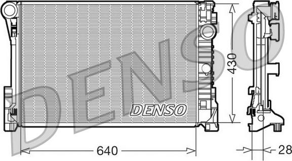 Denso DRM17110 - Radiatore, Raffreddamento motore autozon.pro