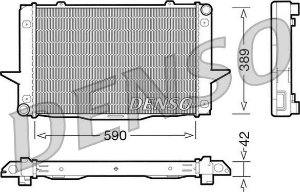 Denso DRM33043 - Radiatore, Raffreddamento motore autozon.pro