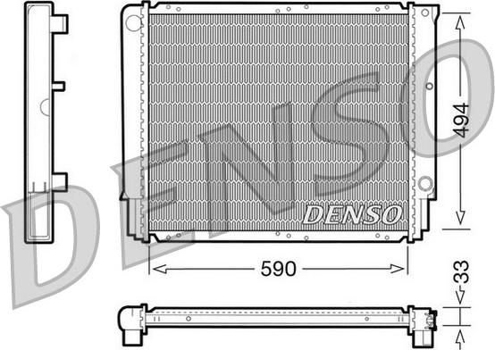 Denso DRM33050 - Radiatore, Raffreddamento motore autozon.pro