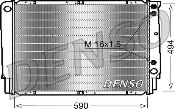 Denso DRM33053 - Radiatore, Raffreddamento motore autozon.pro