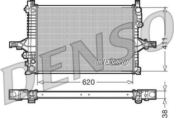 Denso DRM33066 - Radiatore, Raffreddamento motore autozon.pro