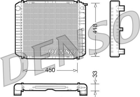 Denso DRM33004 - Radiatore, Raffreddamento motore autozon.pro