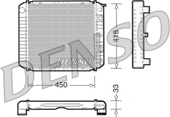 Denso DRM33005 - Radiatore, Raffreddamento motore autozon.pro