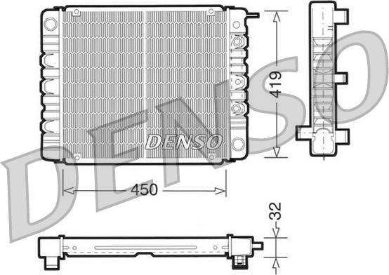 Denso DRM33002 - Radiatore, Raffreddamento motore autozon.pro