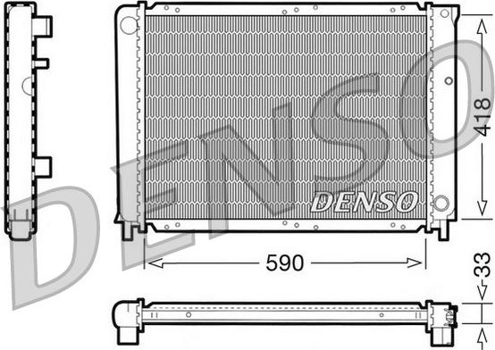 Denso DRM33031 - Radiatore, Raffreddamento motore autozon.pro