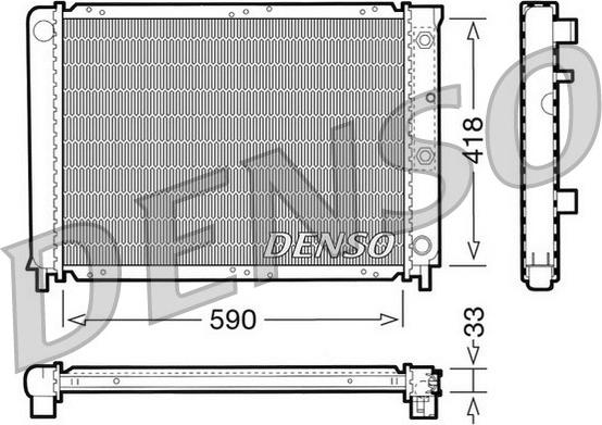 Denso DRM33032 - Radiatore, Raffreddamento motore autozon.pro