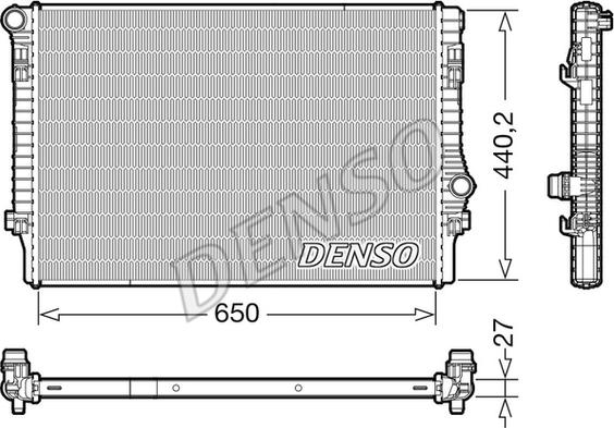 Denso DRM32049 - Radiatore, Raffreddamento motore autozon.pro