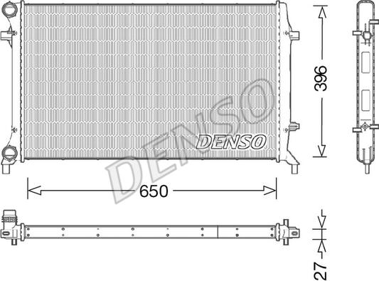 Denso DRM32045 - Radiatore, Raffreddamento motore autozon.pro