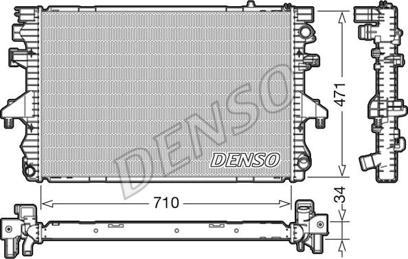 Denso DRM32040 - Radiatore, Raffreddamento motore autozon.pro