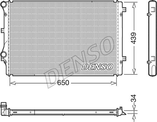 Denso DRM32041 - Radiatore, Raffreddamento motore autozon.pro