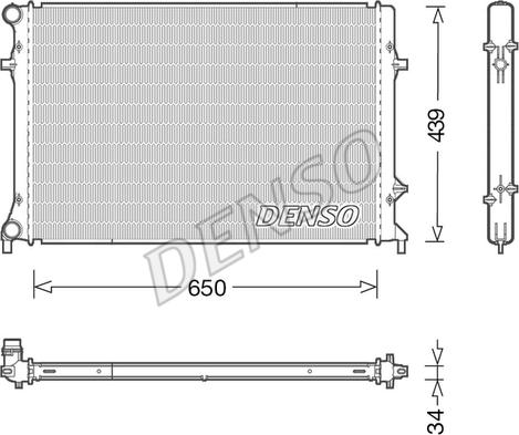 Denso DRM32042 - Radiatore, Raffreddamento motore autozon.pro