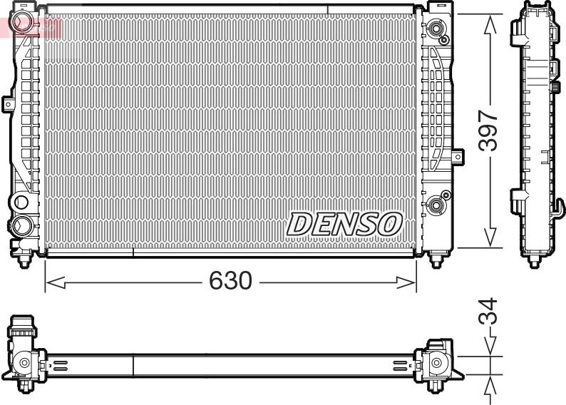 Denso DRM32056 - Radiatore, Raffreddamento motore autozon.pro