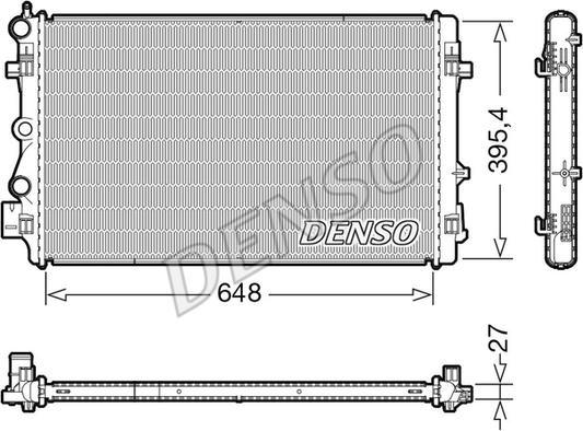 Denso DRM32051 - Radiatore, Raffreddamento motore autozon.pro