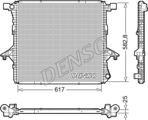 Denso DRM32052 - Radiatore, Raffreddamento motore autozon.pro