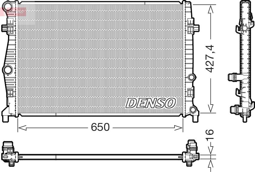 Denso DRM32060 - Radiatore, Raffreddamento motore autozon.pro