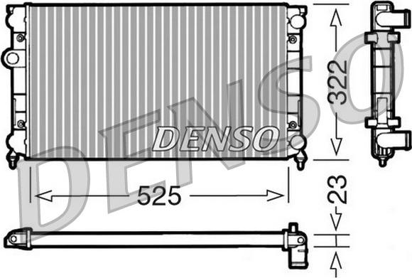 Denso DRM32006 - Radiatore, Raffreddamento motore autozon.pro