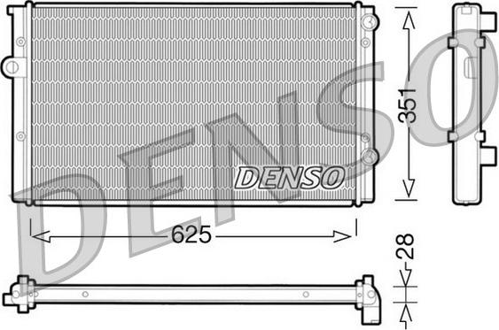 Denso DRM32008 - Radiatore, Raffreddamento motore autozon.pro