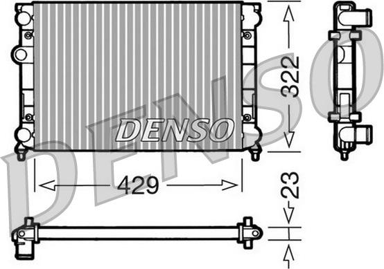 Denso DRM32007 - Radiatore, Raffreddamento motore autozon.pro