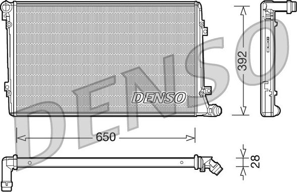 Denso DRM32019 - Radiatore, Raffreddamento motore autozon.pro