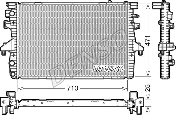 Denso DRM32039 - Radiatore, Raffreddamento motore autozon.pro