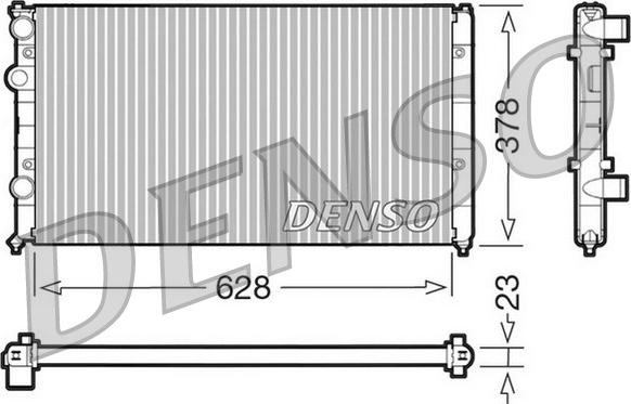 Denso DRM32035 - Radiatore, Raffreddamento motore autozon.pro