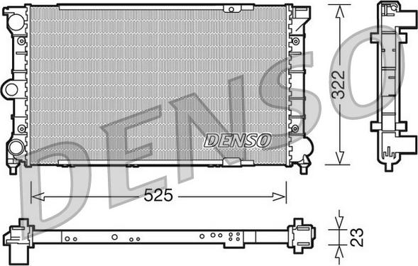 Denso DRM32031 - Radiatore, Raffreddamento motore autozon.pro