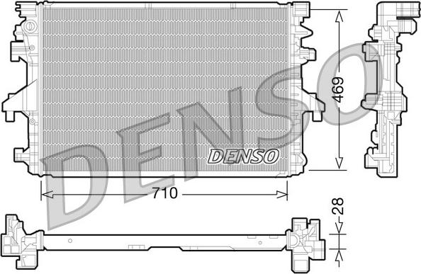 Denso DRM32038 - Radiatore, Raffreddamento motore autozon.pro