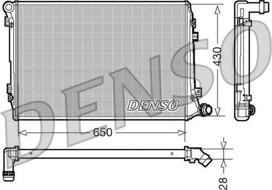 Denso DRM32037 - Radiatore, Raffreddamento motore autozon.pro