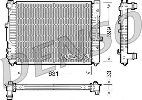 Denso DRM32029 - Radiatore, Raffreddamento motore autozon.pro