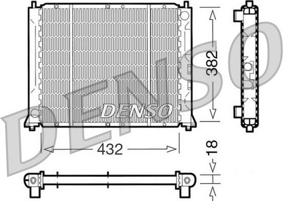 Denso DRM24004 - Radiatore, Raffreddamento motore autozon.pro