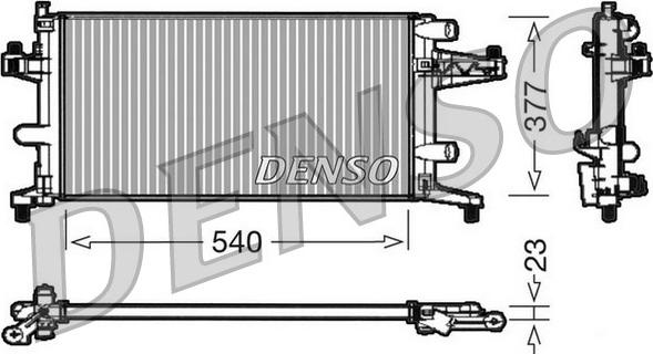 Denso DRM20040 - Radiatore, Raffreddamento motore autozon.pro