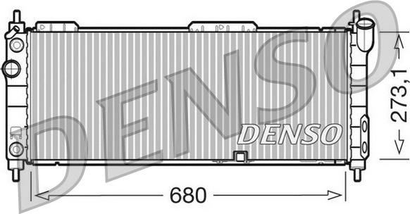 Denso DRM20043 - Radiatore, Raffreddamento motore autozon.pro