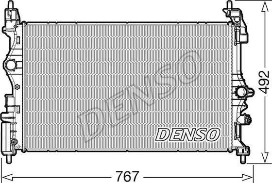 Denso DRM20051 - Radiatore, Raffreddamento motore autozon.pro