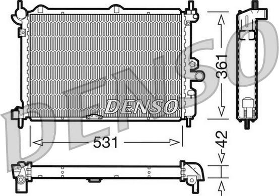 Denso DRM20014 - Radiatore, Raffreddamento motore autozon.pro