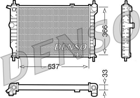 Denso DRM20010 - Radiatore, Raffreddamento motore autozon.pro