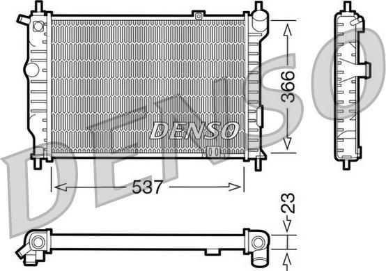 Denso DRM20011 - Radiatore, Raffreddamento motore autozon.pro