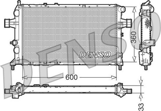 Denso DRM20018 - Radiatore, Raffreddamento motore autozon.pro