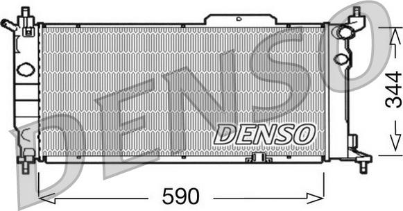 Denso DRM20013 - Radiatore, Raffreddamento motore autozon.pro