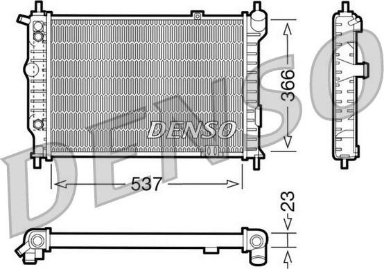 Denso DRM20012 - Radiatore, Raffreddamento motore autozon.pro